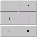 Shows 6 buttons in rows of 2. Row 1 shows buttons 1 then 2. Row 2 shows buttons 3 then 4. Row 3 shows buttons 5 then 6.